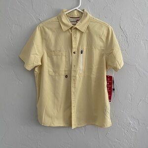 Yellow Short Sleeve Men's Shirt